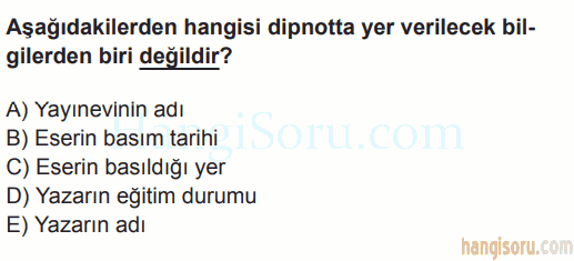 Soru 11
