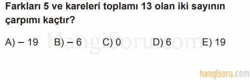Soru 1
