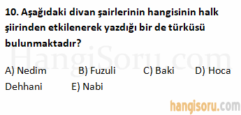Soru 10