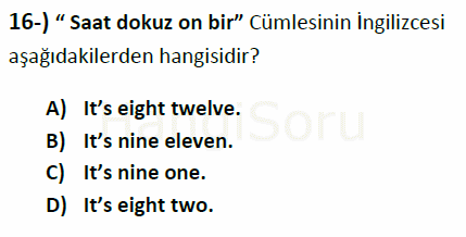 Soru 16