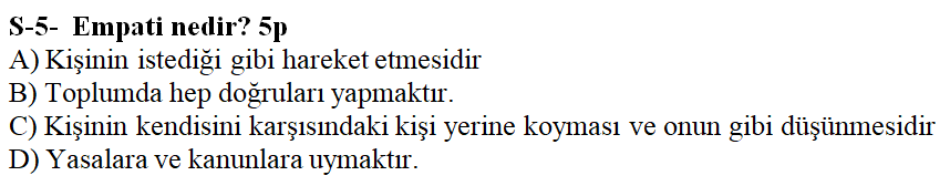 Soru 5