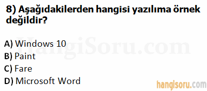 Soru 8