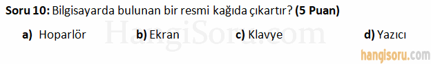 Soru 10