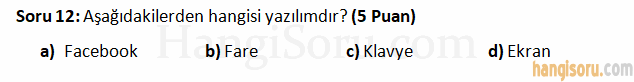 Soru 12