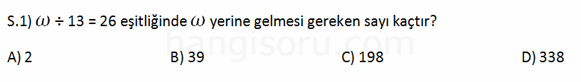 Soru 1