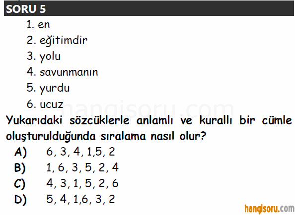 Soru 5
