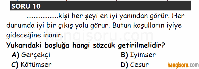 Soru 10