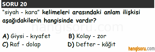 Soru 20