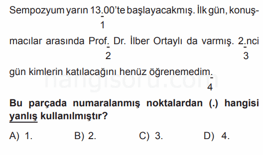 Soru 1