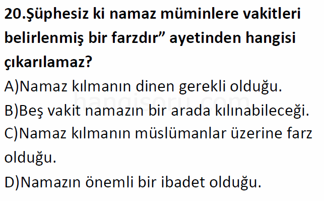 Soru 20