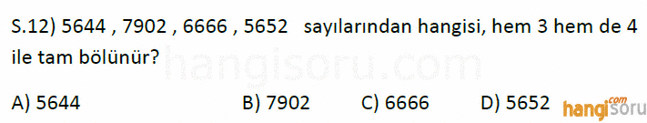 Soru 12