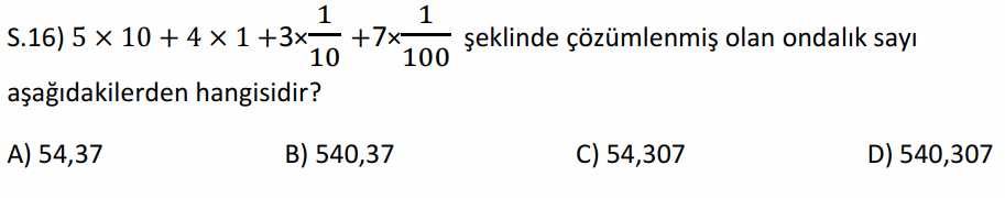 Soru 16