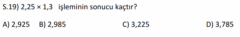 Soru 19