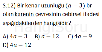 Soru 12