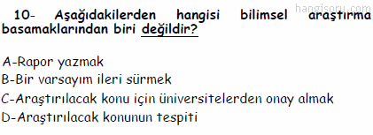 Soru 10