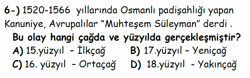 Soru 6