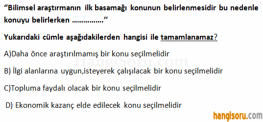 Soru 1