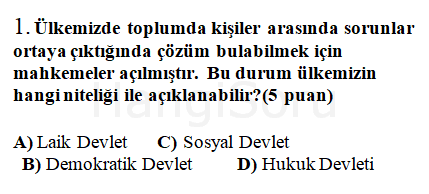 Soru 1