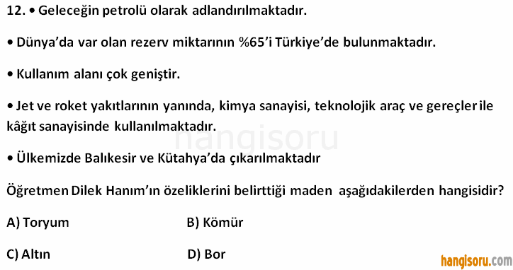 Soru 12