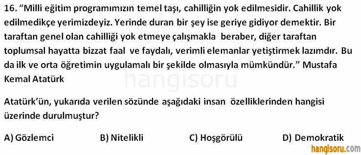 Soru 16
