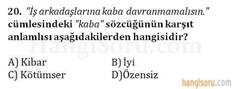 Soru 20