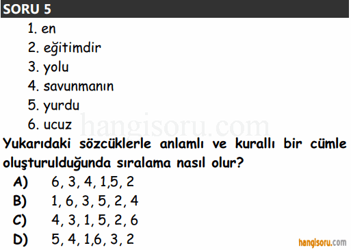 Soru 5