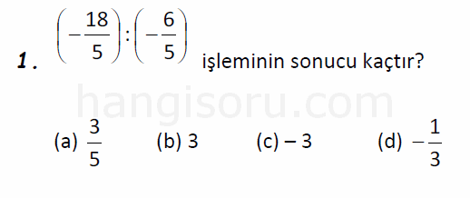 Soru 1
