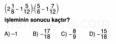 Soru 1