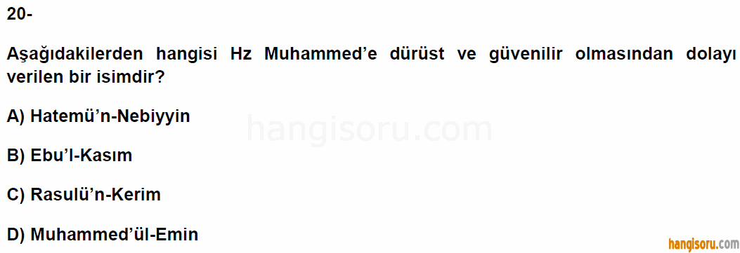Soru 20