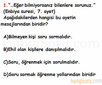 Soru 1