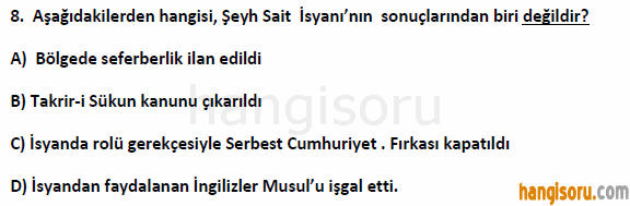 Soru 8