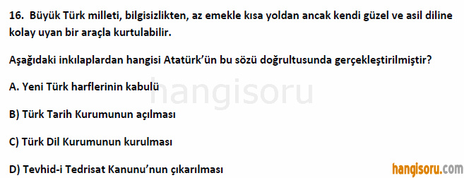 Soru 16