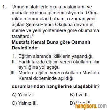 Soru 1