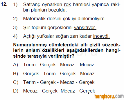 Soru 12