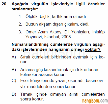 Soru 20
