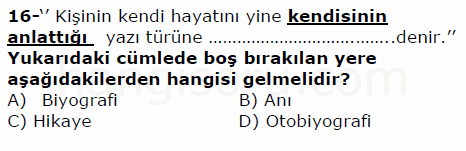 Soru 16