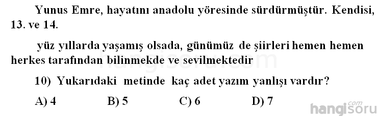 Soru 10