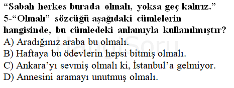 Soru 5