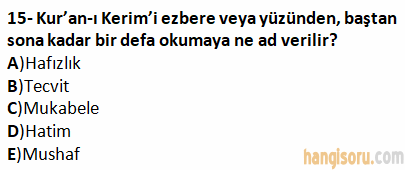 Soru 15