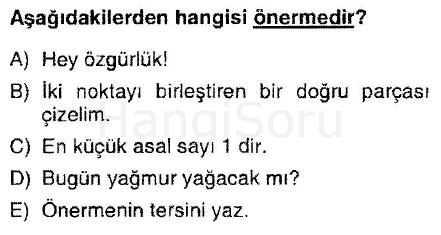 Soru 1