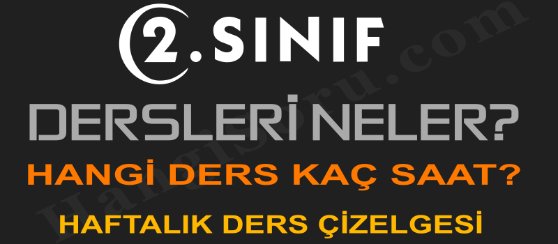 2 sinif dersleri