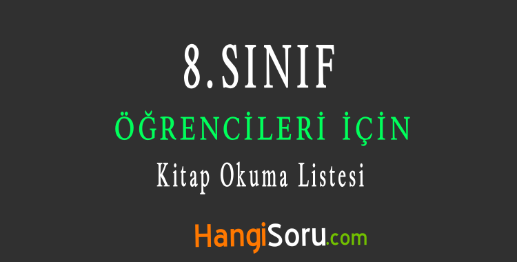 8 sinif kitap okuma listesi