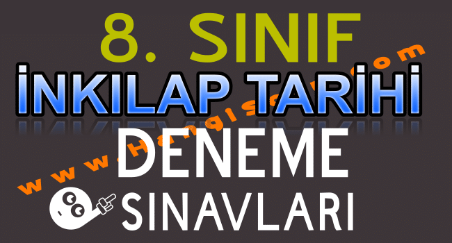 8. Sınıf LGS İnkılap Tarihi Deneme Sınavları PDF