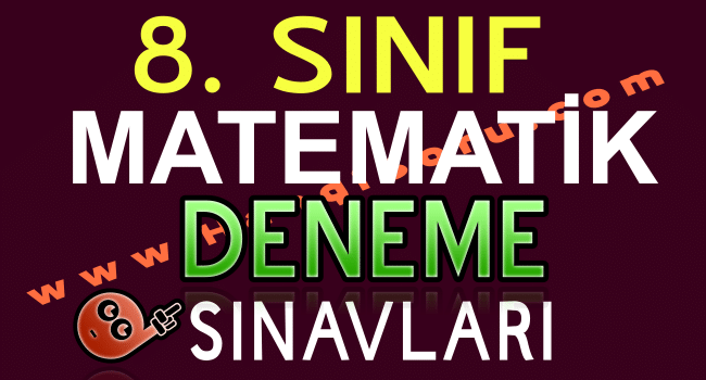 8sinif matematik deneme sinavi 8. Sınıf LGS Matematik Deneme Sınavı PDF 8. Sınıf LGS Matematik Deneme Sınavı PDF
