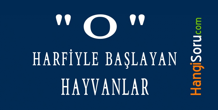 O harfiyle baslayan hayvan