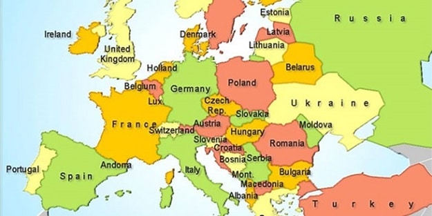 Avrupa Kıtasındaki Ülkeler ve Başkentleri 2021 - HangiSoru.com