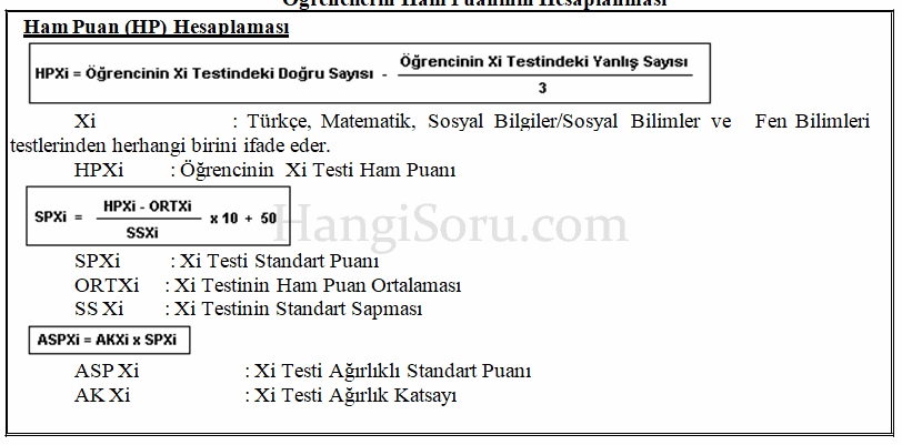 bursluluk sinavi puan hesaplama formulu İOKBS - PYBS Bursluluk Sınavı Puan Hesaplama