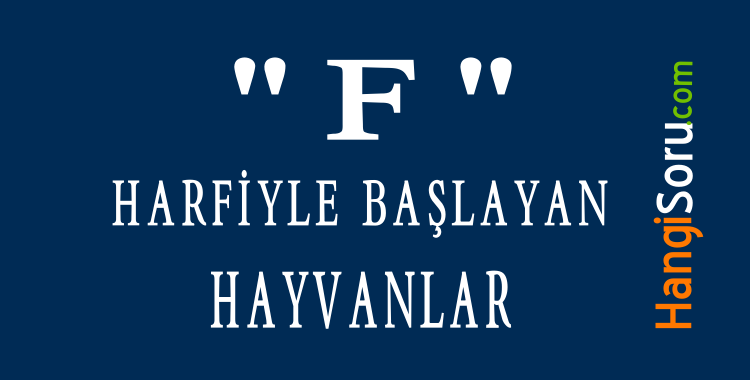 f ile baslayan hayvan