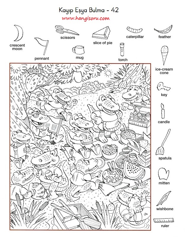 kayip esya bulmaca ilkokul zor