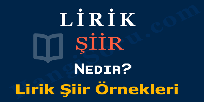 lirik siir nedir lirik siir ornekleri